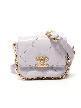 Chanel Shoulder Bag Mini Quilted Chain
